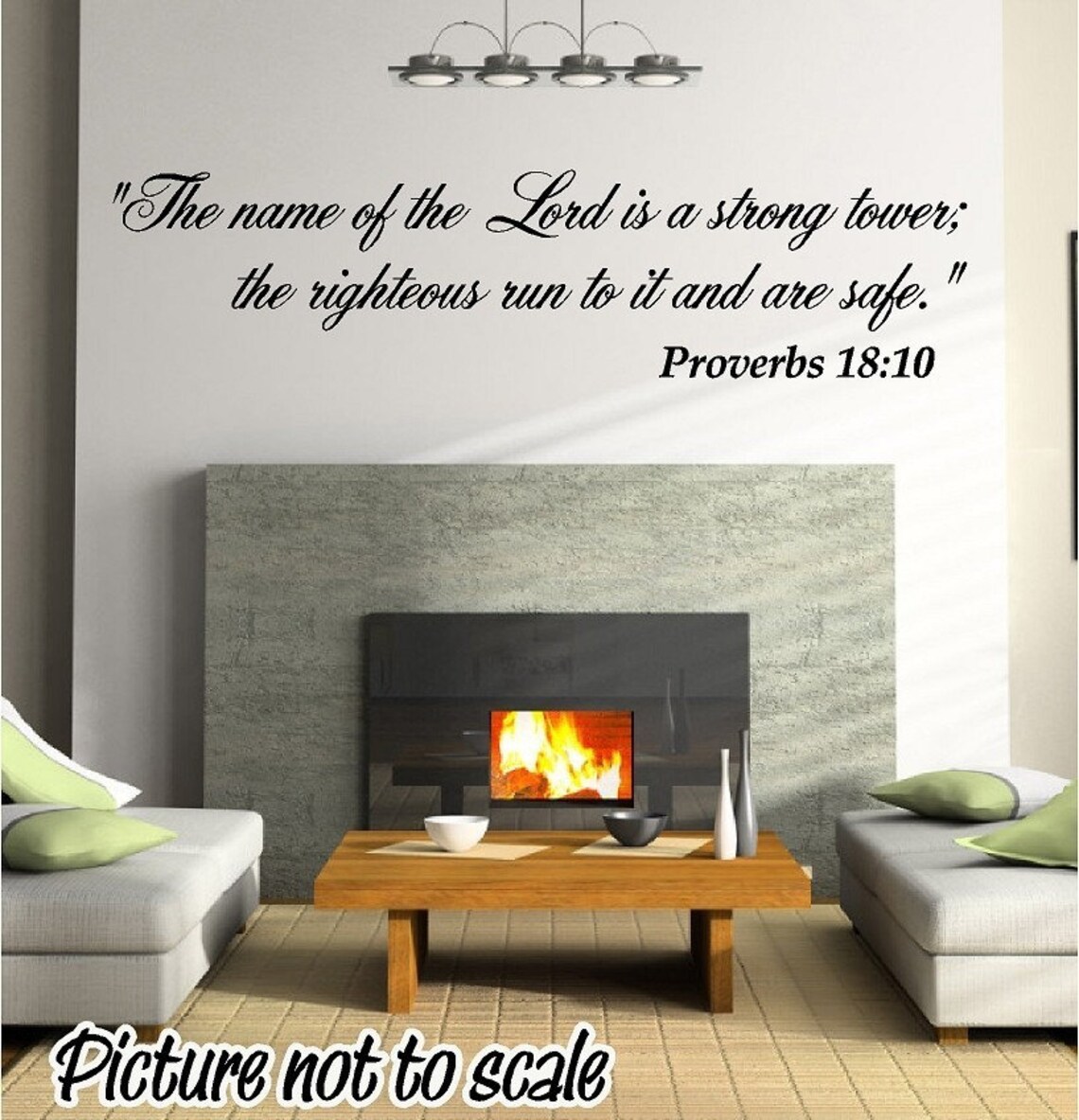 BIBLE Verse SCRIPTURE Custom Interior Wall Decal Etsy