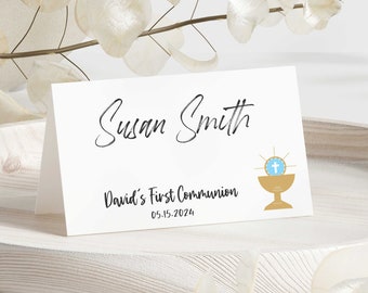 40 Place Cards - Communion Place Cards - Baptism Place Cards - Seating Cards - Personalized Place Cards - Custom Place Cards