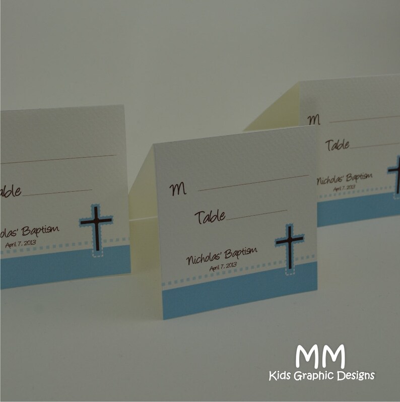 20 Square Place Cards Communion Place Cards Baptism Place Etsy