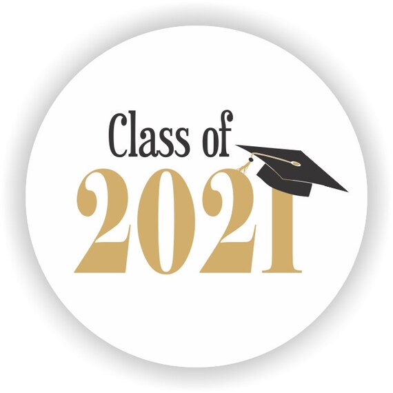 Congrats Grad Favor Stickers - Graduation Stickers - Class 2020 Stickers Il_570xn