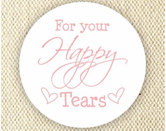 For Your Happy Tears Stickers - Pocket Tissues Stickers - Wedding Stickers - Engagement Party Stickers