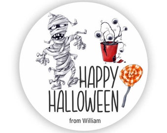 Happy Halloween Stickers - Thank For Celebrating With Us Stickers - Halloween Sticker From your Friend Stickers