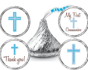 Boy Communion Stickers - Communion Candy Stickers - Communion Favor Stickers - Communion Candy Labels - Set of 324 Stickers