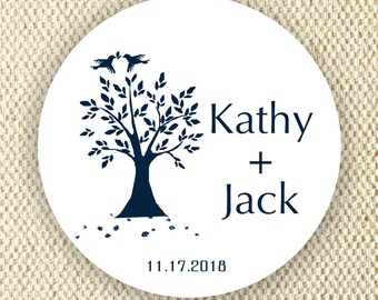 Wedding Stickers - Personalized Labels - Bridal Shower Labels - Wedding Favor Labels