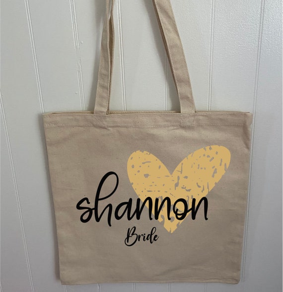 Bride Tote Bag - Bridesmaid Tote - Maid of Honor Tote - Bridal Shower Gift Tote - Bachelorette Party Tote - Custom Tote Bag - Reusable Tote Il_570xn