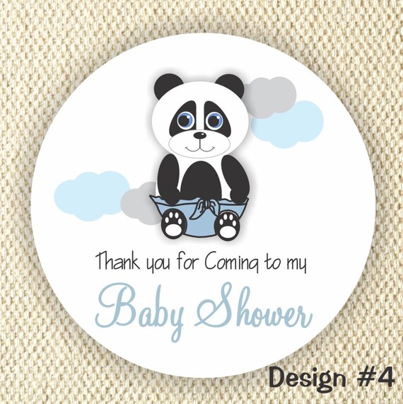 Baby Panda Favor Stickers - Baby Shower Stickers - Baby Panda stickers Il_570xn