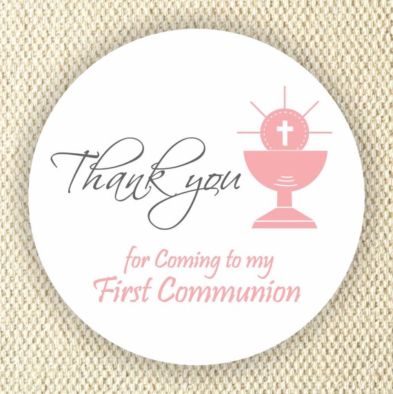 Communion Stickers Girls Communion Stickers Communion Favor Labels
