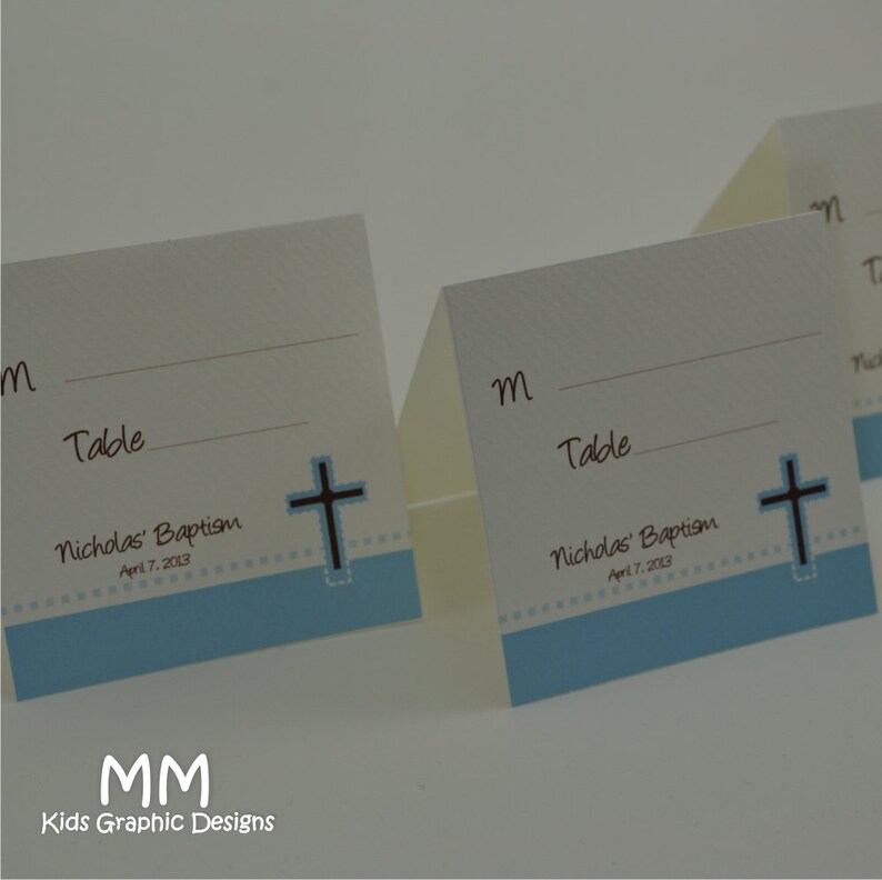 20 Square Place Cards Communion Place Cards Baptism Place Etsy