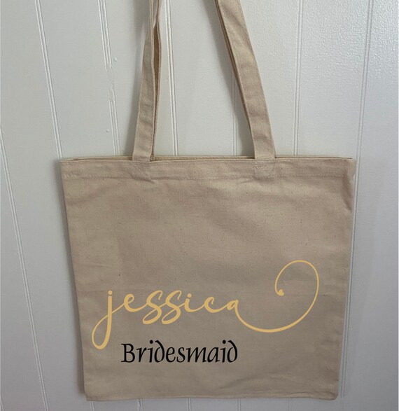 Bridesmaid Tote - Maid of Honor Tote -Bride Tote Bag - Bridal Shower Gift Tote - Bachelorette Party Tote - Custom Tote - Personalized Tote Il_570xn