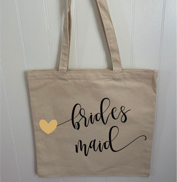 Bridesmaid Tote - Bride Tote Bag - Maid of Honor Tote - Bridal Shower Gift Tote - Bachelorette Party Tote - Custom Tote Bag - Reusable Tote Il_570xn