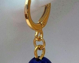 Pendientes colgantes de cristal bañados en oro: Charms de cuentas