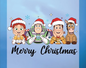 Merry Christmas Dtf Transfer, Toy Story Ready To Press