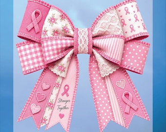 Cancer Awareness DTF Print, Pink Coquette, Ready To Press
