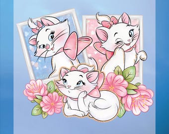 Disney Aristocats Design, Cat Coquette Dtf Transfer, Cat Paws Ready For Press, Cat Love Dtf, Bulk Dtf Transfer,Meow Dtf Ready To Press, Cats