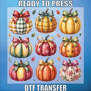 Fall Vibes Dtf Transfers, Pumpkin Coquette Design Dtf Prints, Autumn Shirt Design Dtf Ready To Press, Fall Dtf Transfer, Heat Transfer