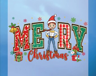 Merry Christmas Dtf Transfer, Toy Story Ready To Press, Jessie Cowgirl, Bulk Dtf