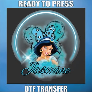 Princess Jasmine Dtf Transfer, Princess Design Ready For Press, Shirt Design Dtf Transfer, Disney Dtf Print, Bulk Dtf Transfer,Heat Transfer