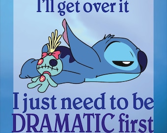 Dramatic Stitch DTF Transfer: Funny Shirt Design, Ready To Press