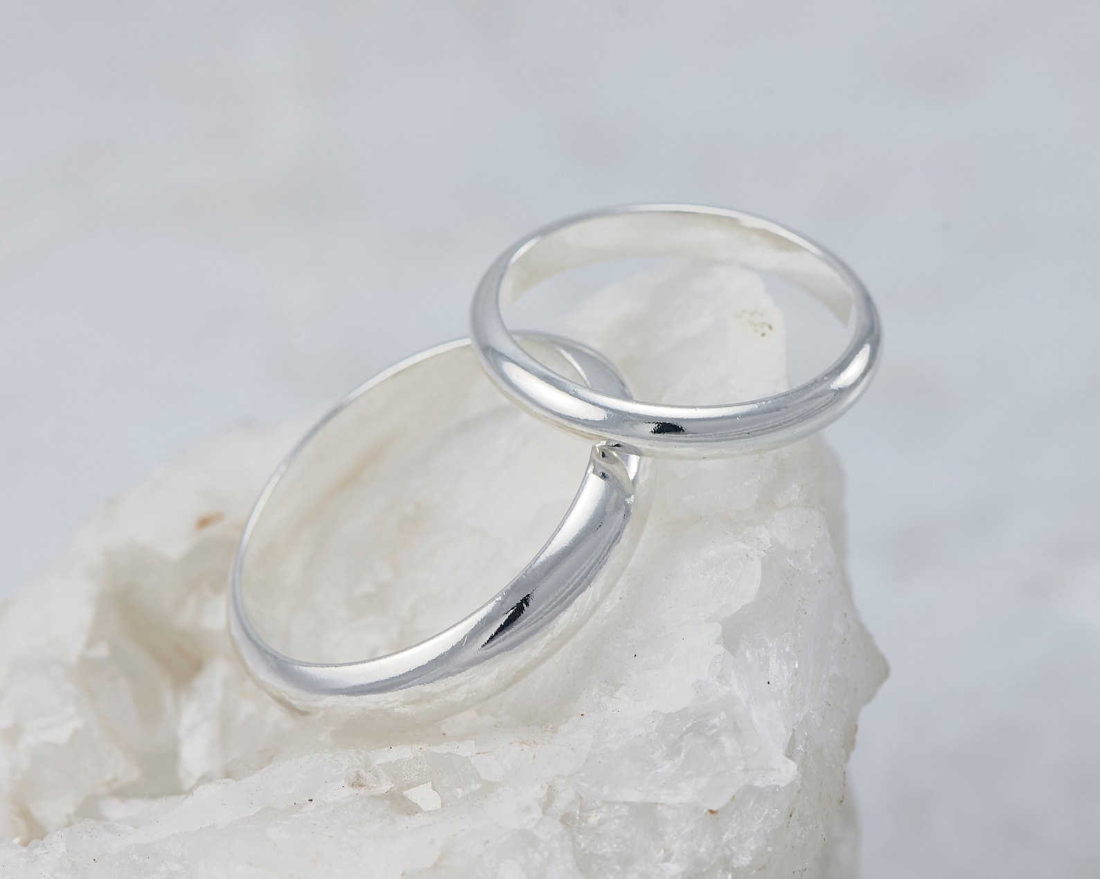 Wedding Band Set Wedding Rings Silver Wedding Rings Couple Etsy UK