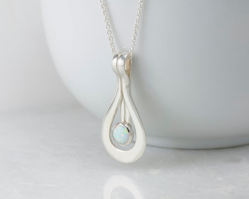 Opal Pendant Opal Necklace Sterling Silver Necklace With Etsy Canada