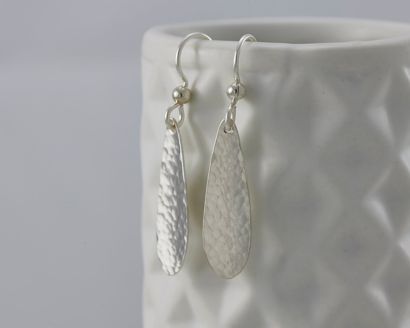 Silver Drop Earrings Sterling Silver Dangle Earrings Silver Etsy