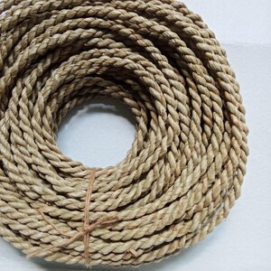 8mm Natural Rope (30m), Twisted Natural Rope, Mendong Grass Rope, Ecofriendly Crafting Rope, Rustic Rope, Natural Fiber, Natural Cord