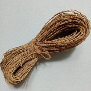 1mm Natural Rope (1 Bundle 70-80m) , Twisted Agel Rope, Ecofriendly Crafting Rope, Rustic Rope, Natural Fiber, Natural Cord, Palm Leaf Rope