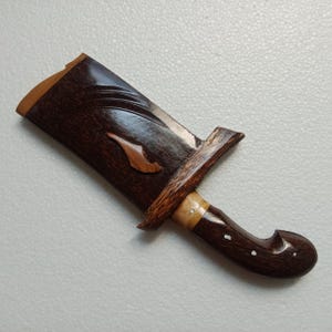 Chopper Knife with Wood Seath, Big Knife, Chef Cleaver, Outdoor Knife, Hunting Knife, Camping Knife, Splitting Coconut Knife