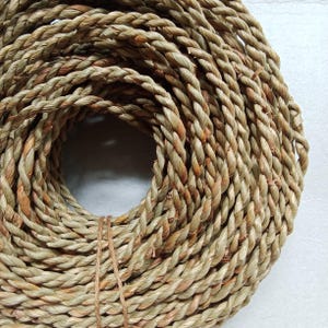 5mm Natural Rope, Twisted Natural Rope, Mendong Grass Rope, Ecofriendly Crafting Rope, Rustic Rope, Natural Fiber, Natural Cord