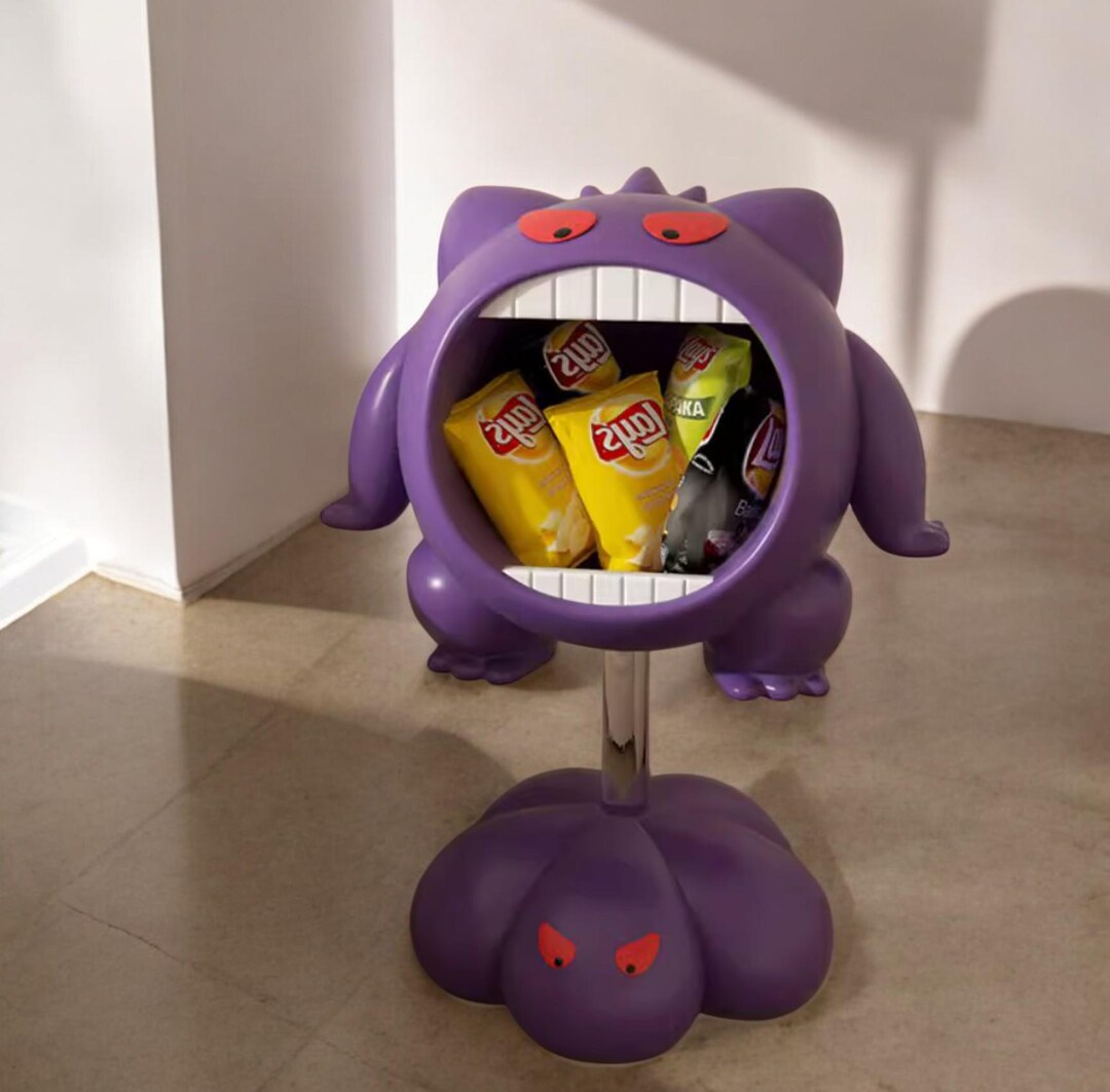 Gengar-themed Resin Side Table - Pokemon-inspired Decorative Furniture ...