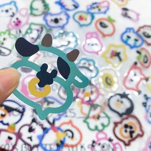Cartoon Animals Bubbles Stickers | 10/20/30 Piece | Random Sticker Packs | Waterproof | UV Resistant | Free Shipping