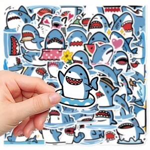 Shark Cartoon Stickers | 10/20/30 Piece | Random Sticker Packs | Waterproof | UV Resistant | Free Shipping
