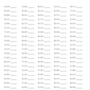 May include: A black and white printable worksheet with the title "Simple Addition". The worksheet features a grid of addition problems for young learners to practice their math skills.