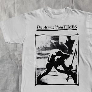 the clash tshirt armagideon times punk rock tee