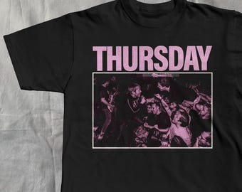 Thursday 00s screamo Tシャツ M black Vintage THURSDAY Band Tee / Post Hardcore / Y2k / Screamo - Etsy