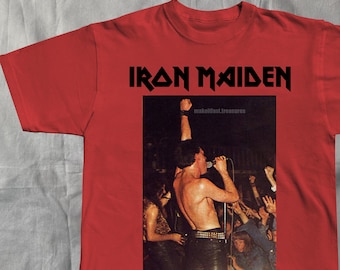iron maiden tshirt heavy metal rock christmas tee