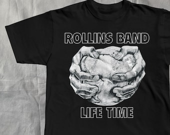 rollins band tshirt lifetime state of alert black flag punk hardcore tee