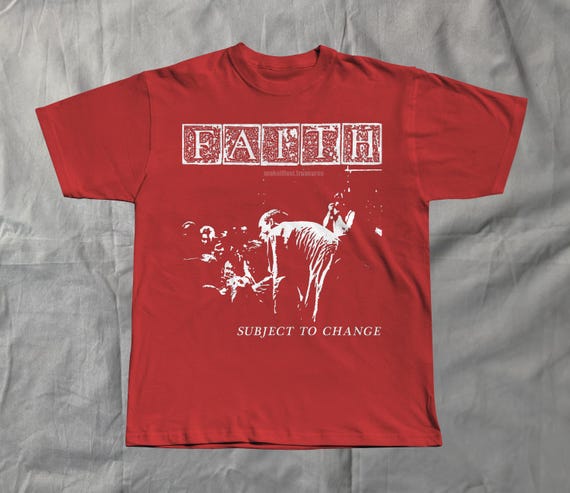 Faith Tshirt Subject to Change Vintage Hardcore Punk Tee - Etsy