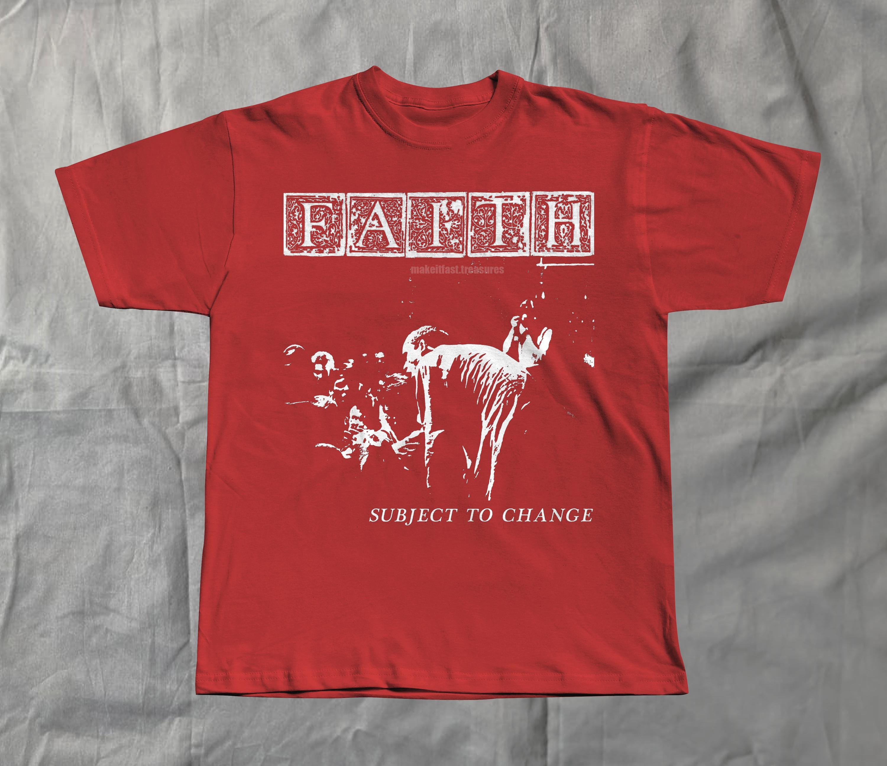Faith Tshirt Subject to Change Vintage Hardcore Punk Tee - Etsy