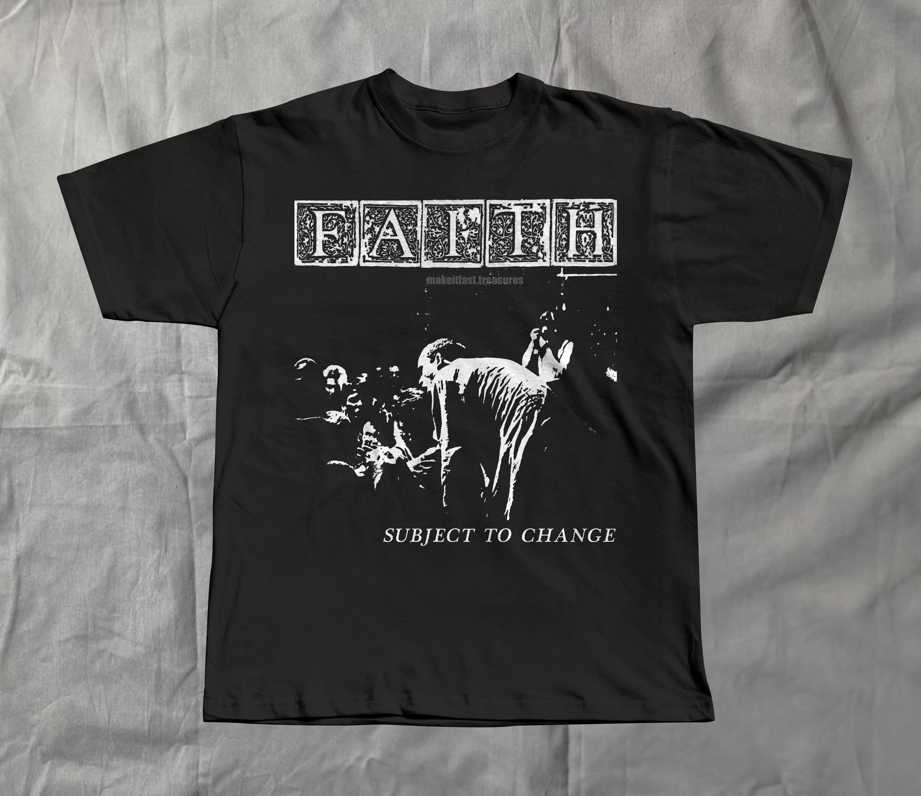 Faith Tshirt Subject to Change Vintage Hardcore Punk Tee - Etsy