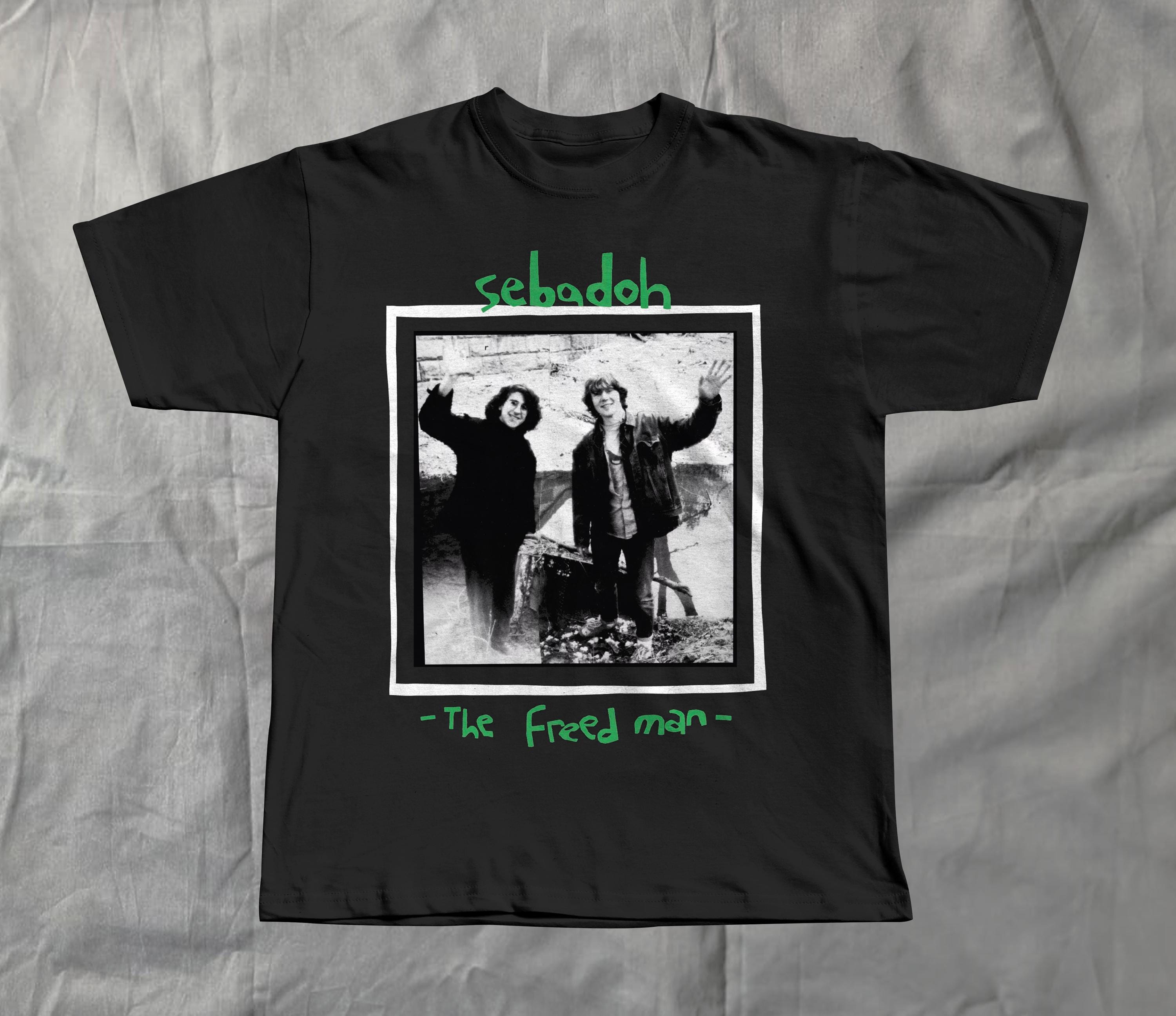 T-shirt Vintage 1996 Sebadoh Lou Barlow Dinosaur Jr - Taille L - Grunge - Occasion