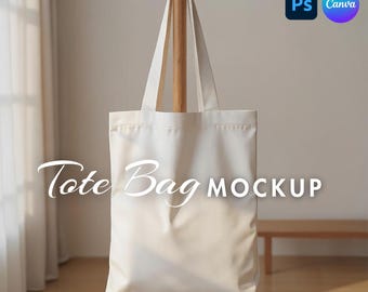 Tote Bag Mockup | Canvas Bag Mockup PSD | Shopper Tote Mockup | Tote Bag Mock Up | Printify Tote Mockup