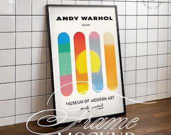 Single Black  Frame Mockup, Vertical PSD Frame Mockup Din A1 , Poster Mockup, Black Frame, Thin Frame Mockup