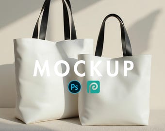 2 AOP Tote Bag Mockup Double Tote Mockup PSD  Canvas Bag Mockup Printify AOP Tote Mockup  Minimal Tote Mockup