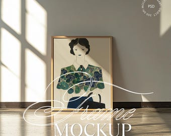 Scandinavian Frame Mockup, DIN A Ratio, Minimalistic Interior Mockup, Vertical Frame Mockup, Light Frame Mockup, PSD Frame Mockup