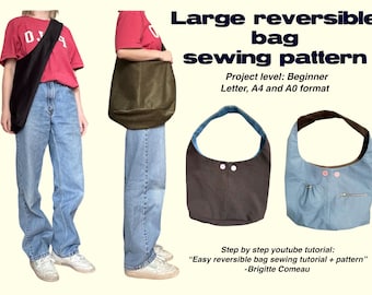 Large Reversible Bag Sewing Pattern