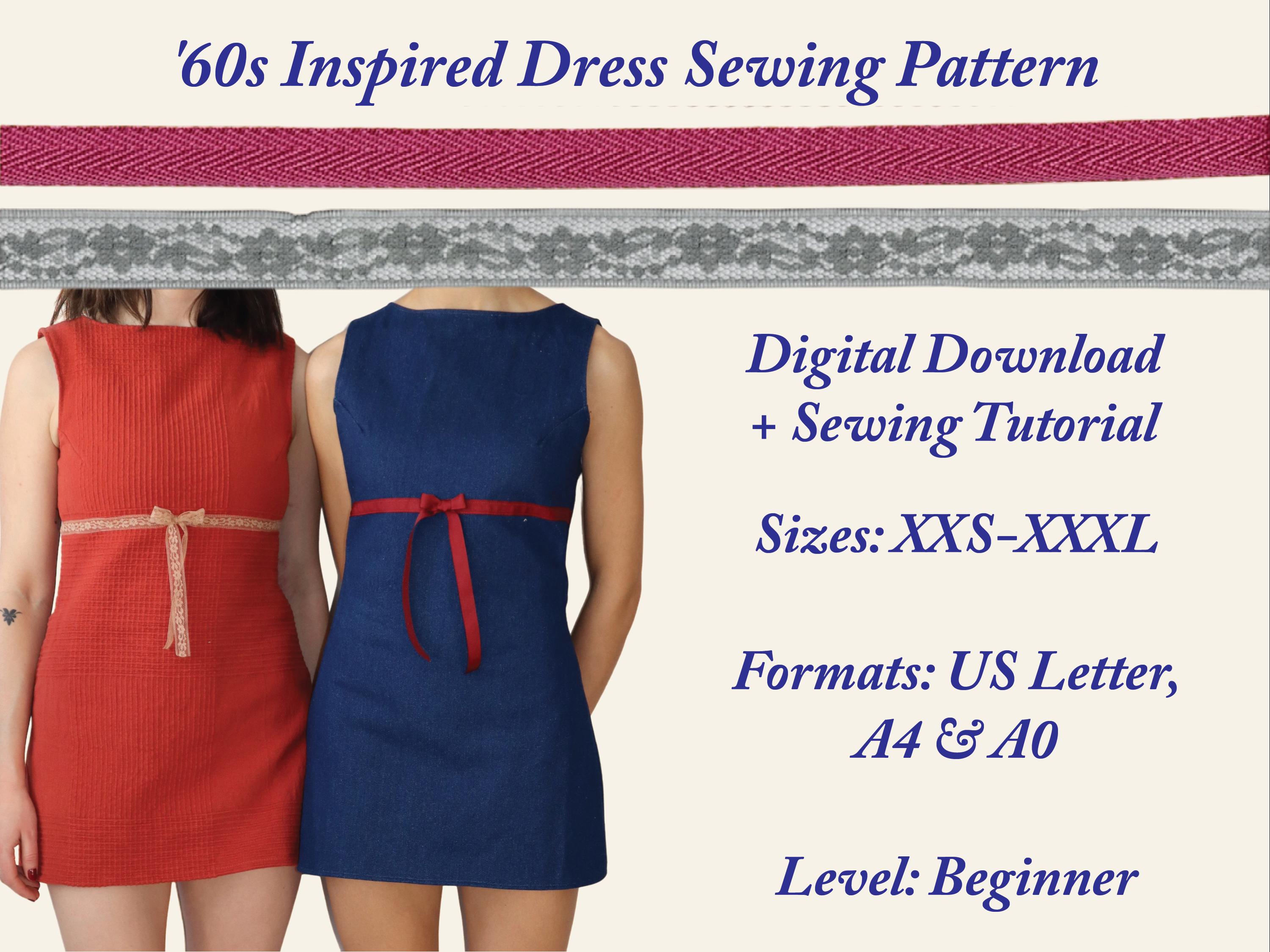 Charlotte dress sewing pattern (60s inspired mini dress)