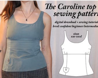Caroline top sewing pattern