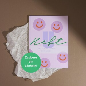 U-Heft, Untersuchungsheft, Hülle, Folie, Geschenk zur Geburt, Schutzhülle, Schutzfolie, Smiley, personalisiert, Personalisierung
