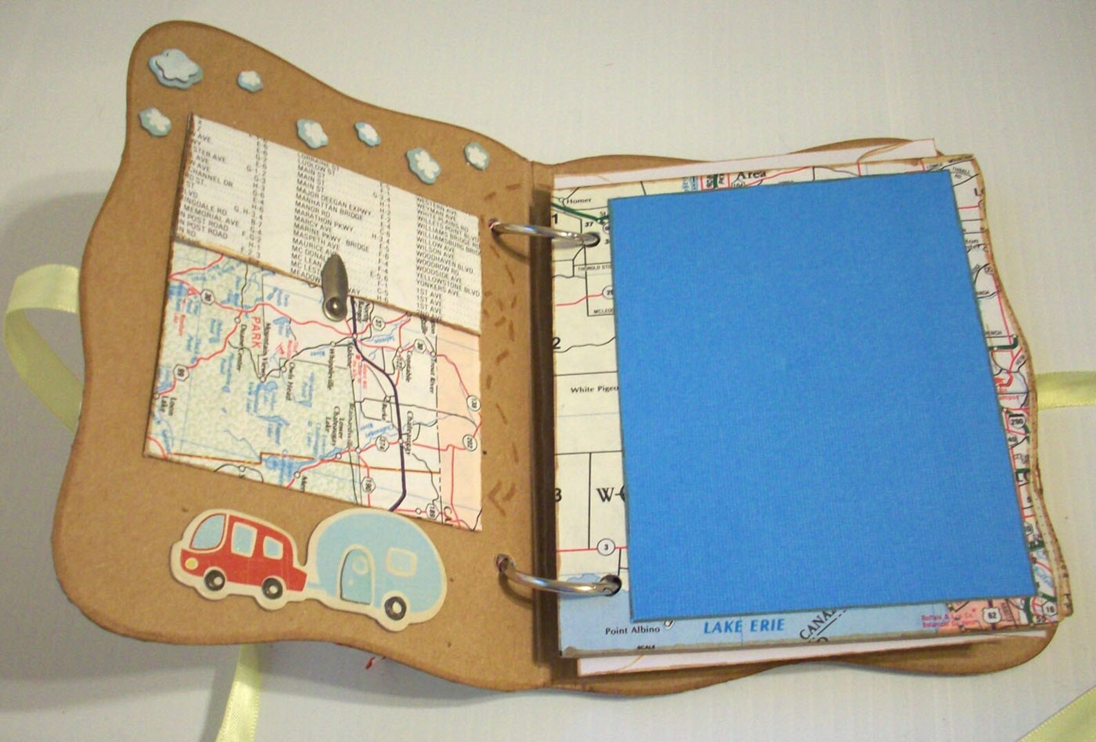 Road Trip Chipboard Album Etsy